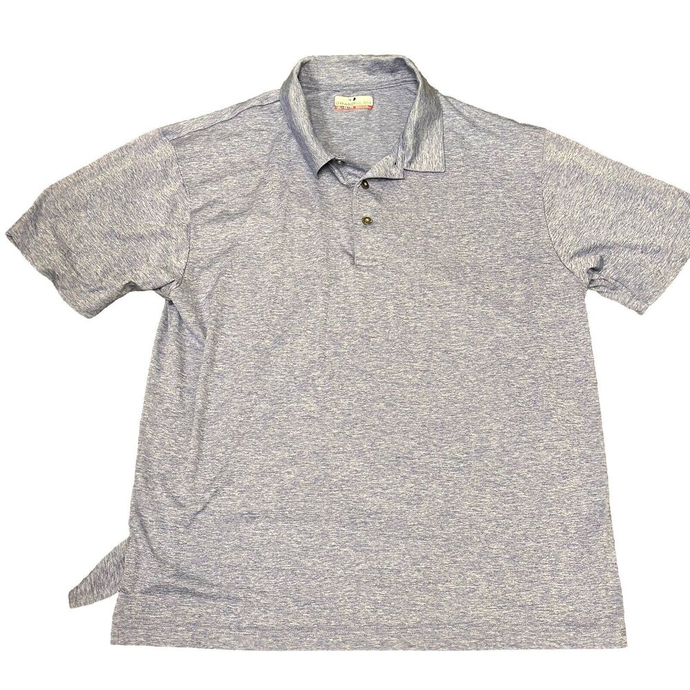 Grand Slam Polo Shirt Mens XL Blue Short Sleeve‎ Golf Activewear